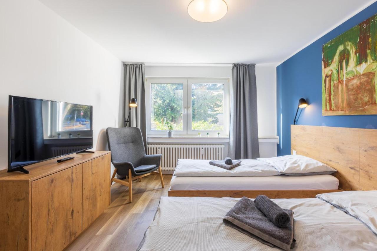 Glück Auf Appartements Am Stadtpark Duisburg Exterior foto