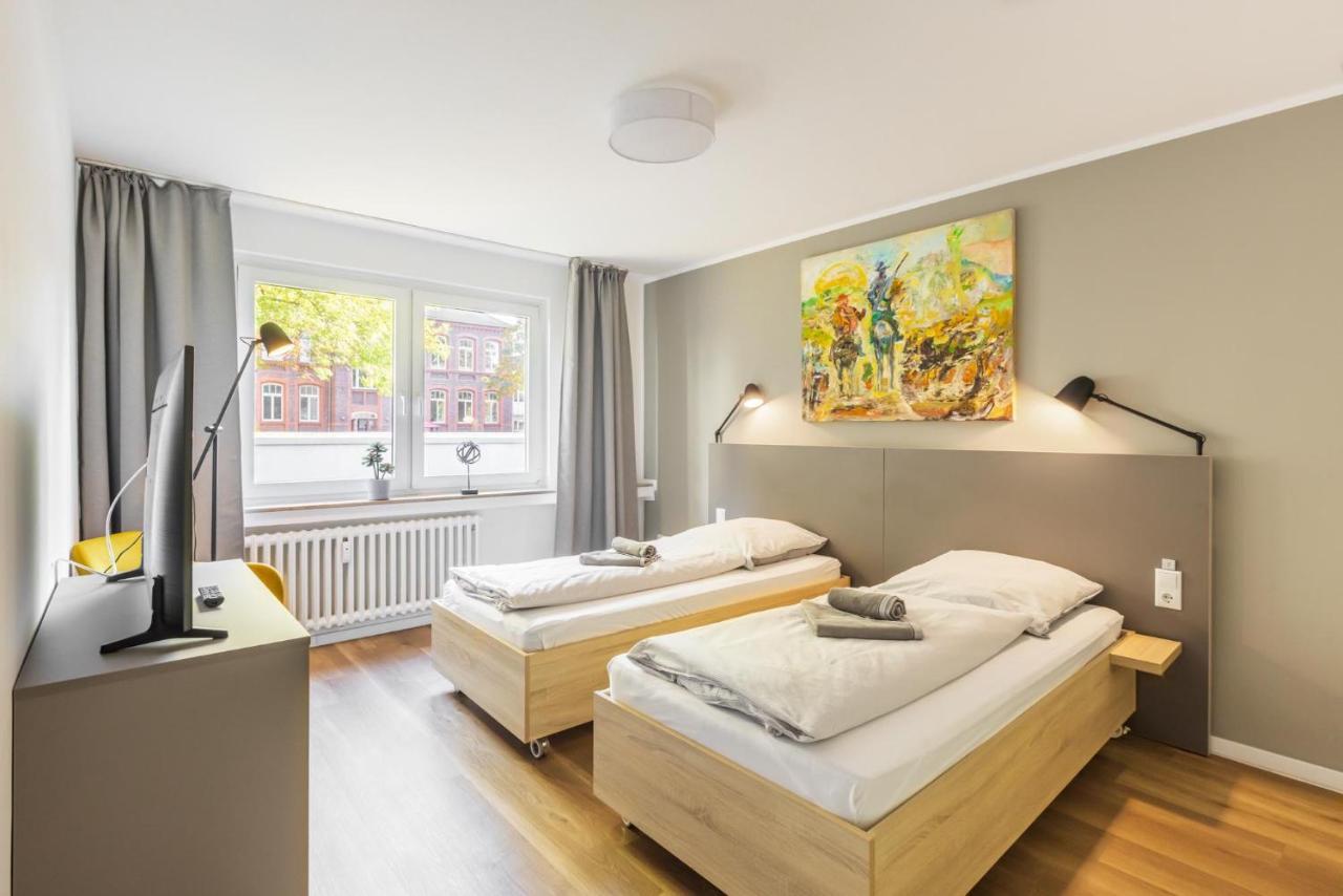 Glück Auf Appartements Am Stadtpark Duisburg Exterior foto