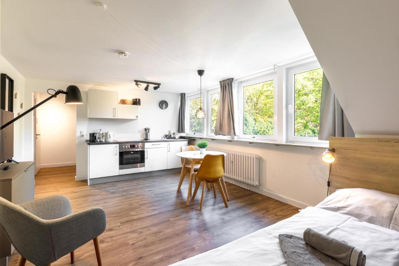 Glück Auf Appartements Am Stadtpark Duisburg Exterior foto